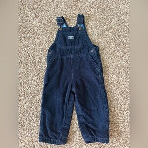 Oshkosh Lined Navy Corduroy Overalls
